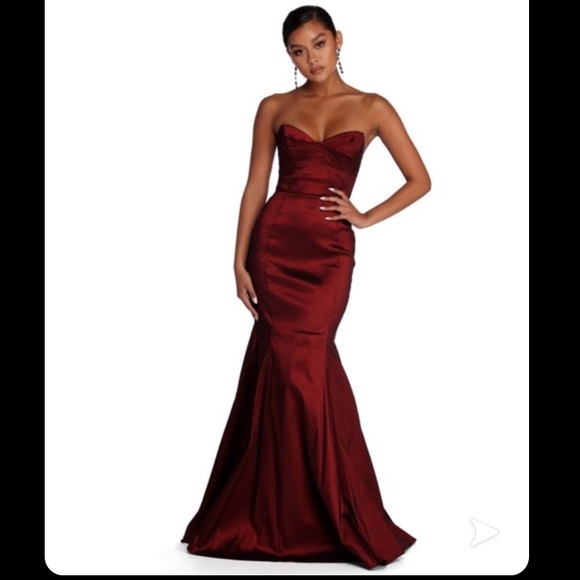 windsor red prom dress